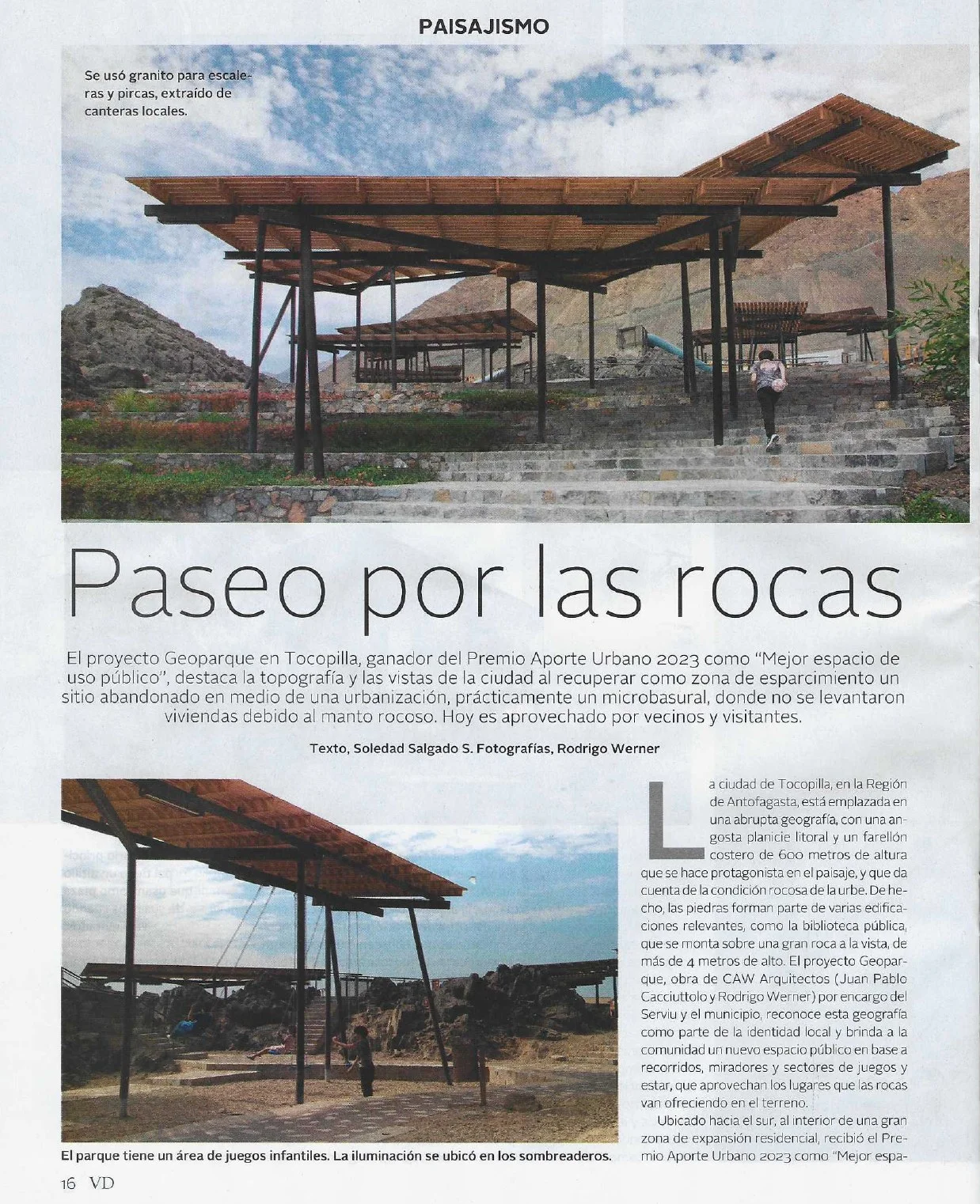 Revista VyD Vivienda y Decoración Geoparque Mirador Sur